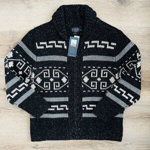 NWT Pendleton Mens Westerley Donegal Lambswool Cardigan XL Dude Lebowski